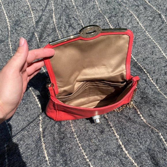 Orange Coach Crossbody Purse - Picture 3 of 4